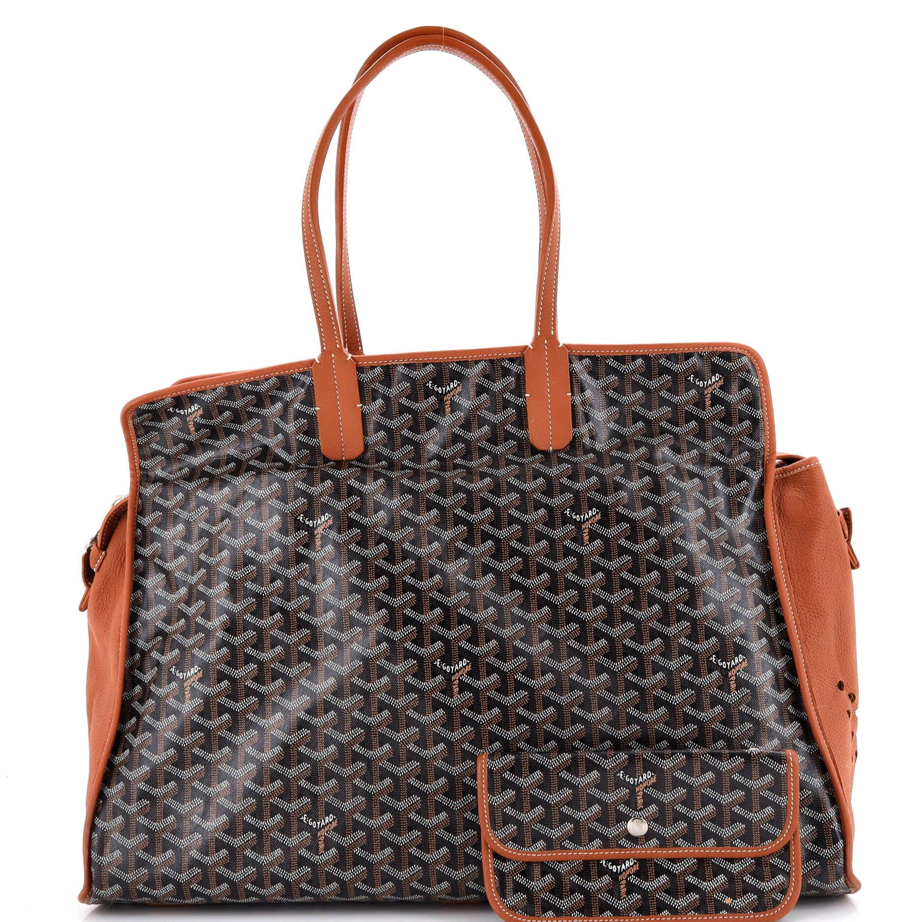 Pre-Owned Goyard Hardy Pet Carrier Coated Canvas GM, Alternate, color, 