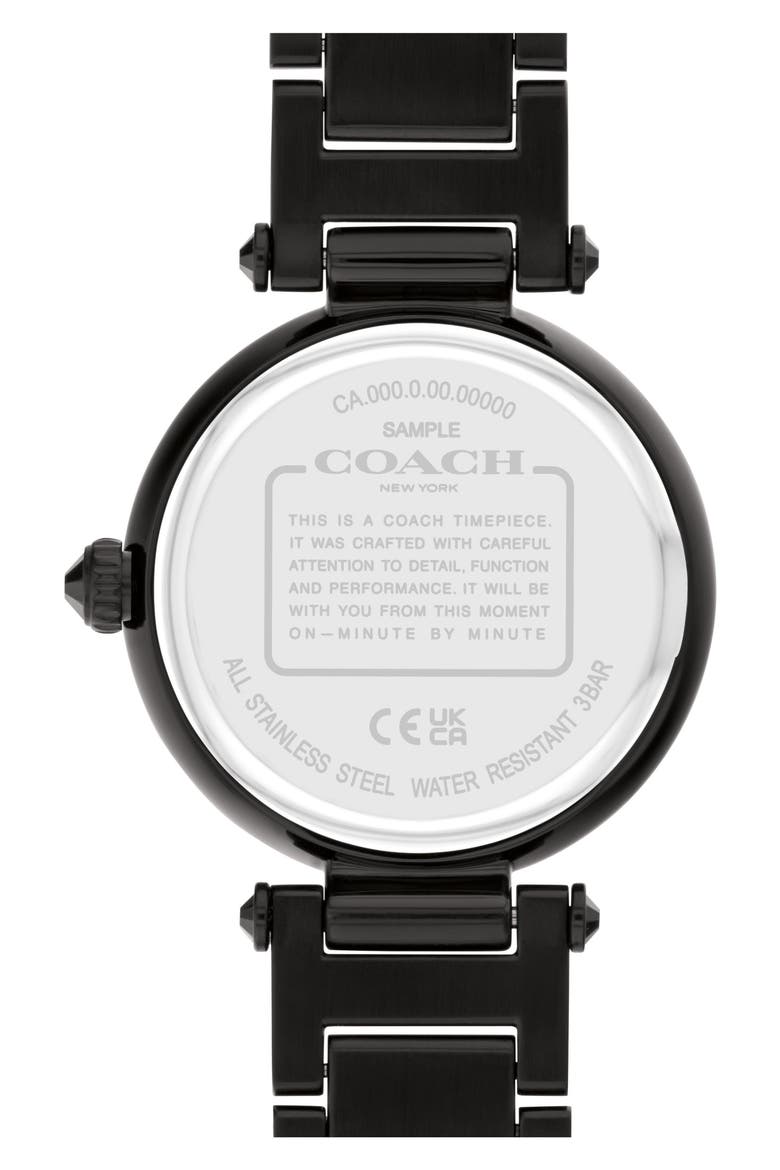 Cary Bracelet Watch, 34mm, Alternate, color, BLACK