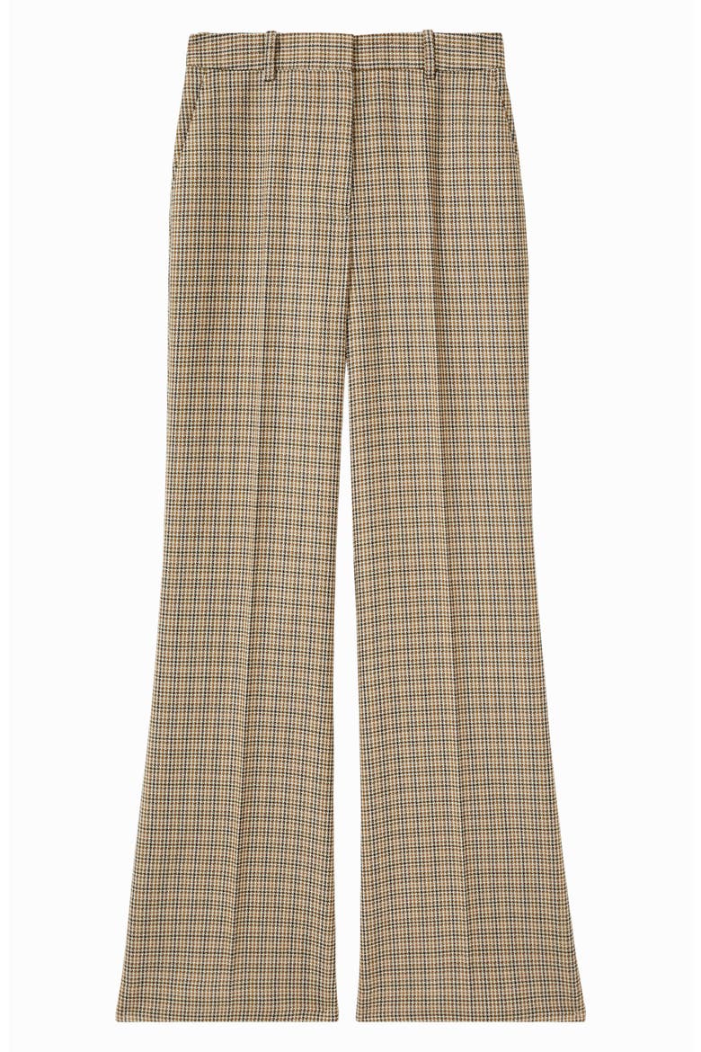 Vida Wool Wide Leg Pants, Alternate, color, BROWN CHECK