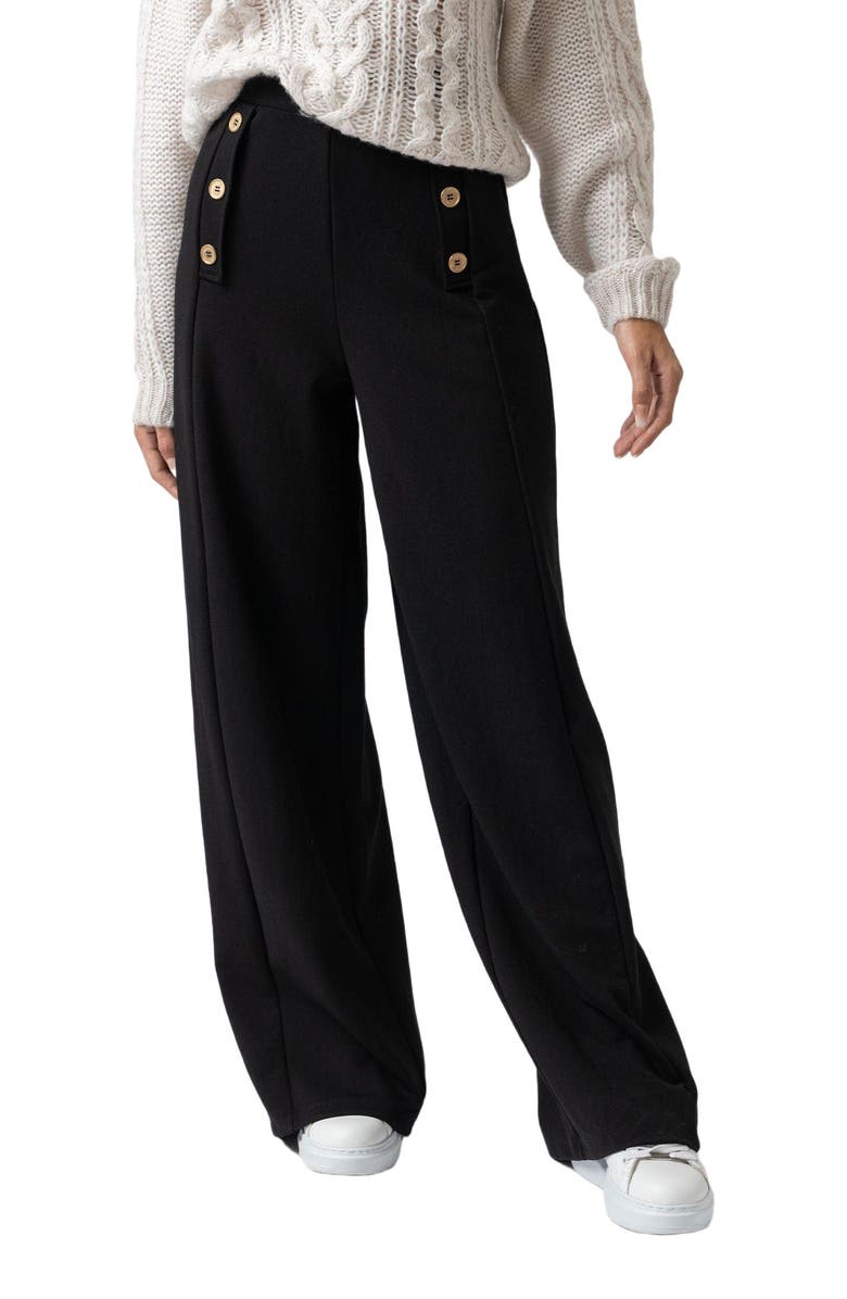 Saint + Sofia Chelsea Pant, Alternate, color, Black