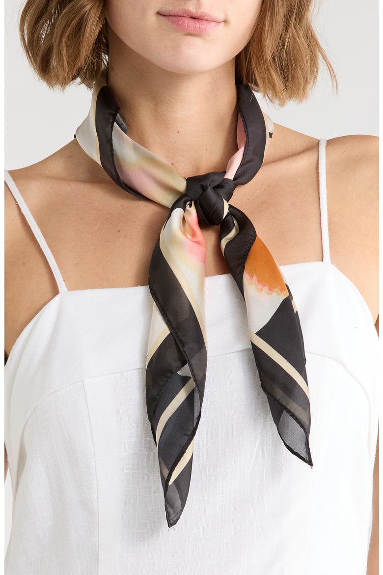 Poppy Blur Bandana, Main, color, BLACK MULTI