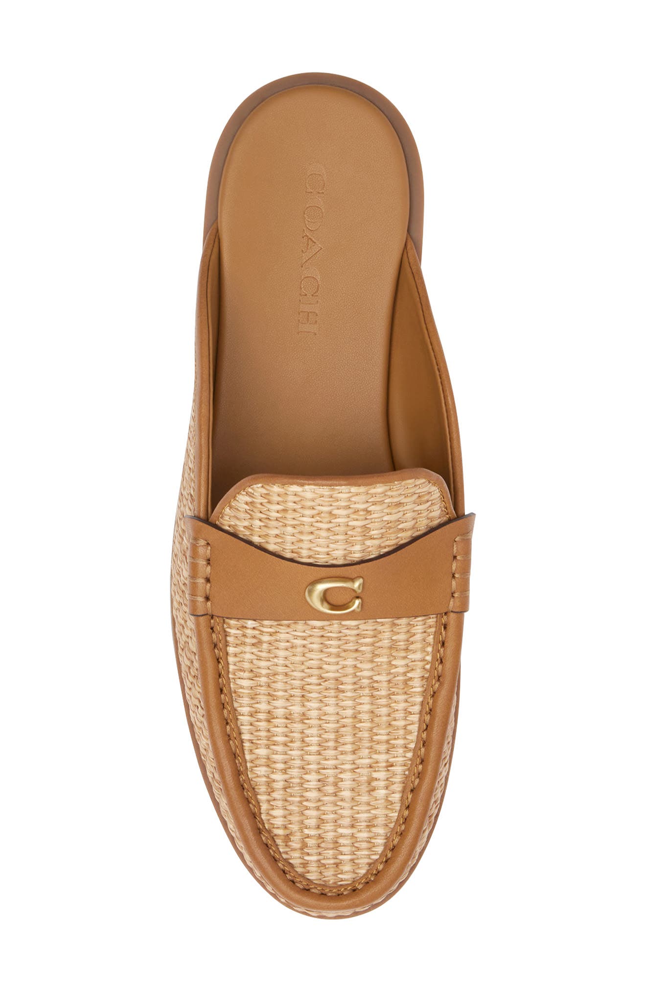COACH Jocelyn Straw Mule, Alternate, color, 