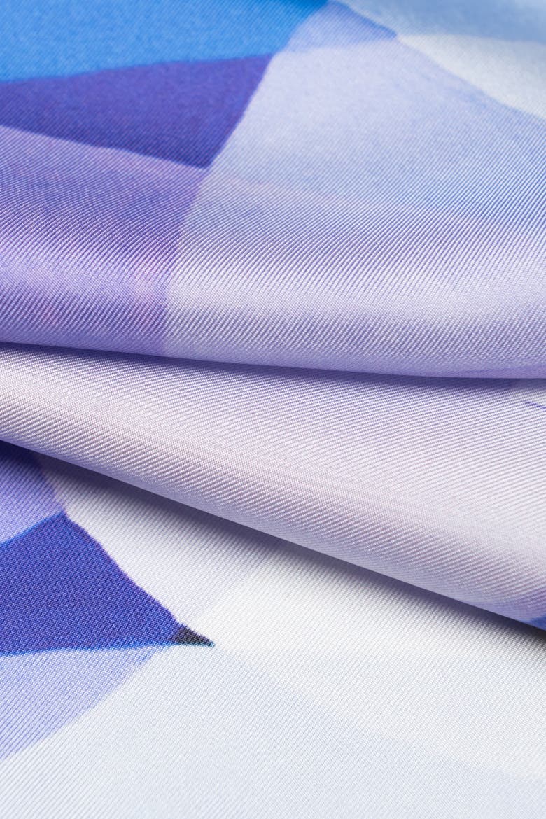 Harmony - Silk Pocket Square for Men, Alternate, color, Blue
