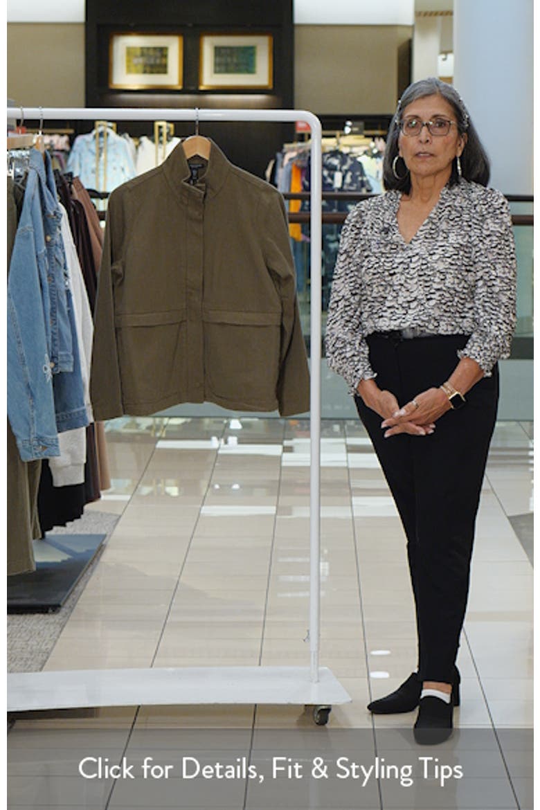 Stand Collar Organic Cotton & Organic Linen Zip Jacket video