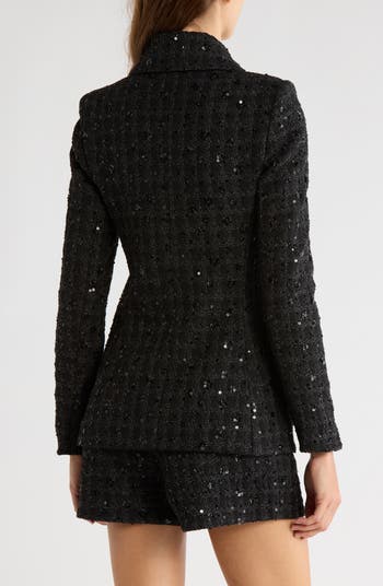 x Sara Walker Andie Sequin Tweed Jacket