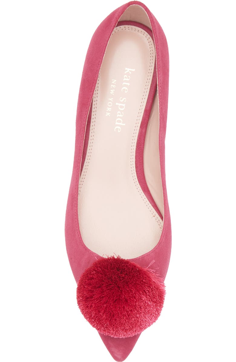 Kate Spade New York amour pom flat, Alternate, color,