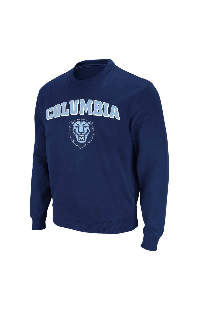 COLOSSEUM Men's Colosseum Navy Columbia University Arch & Logo Pullover Sweatshirt, Alternate, color, Navy