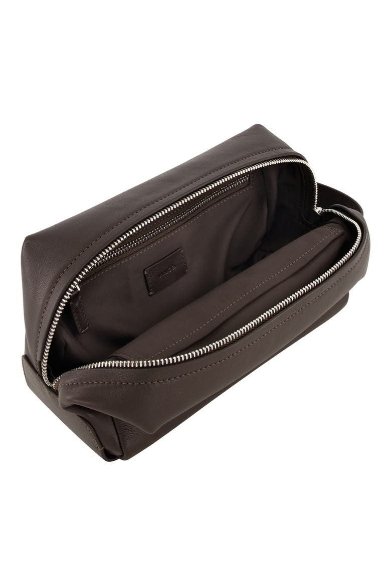 Leather Dopp Kit, Alternate, color, TOBACCO