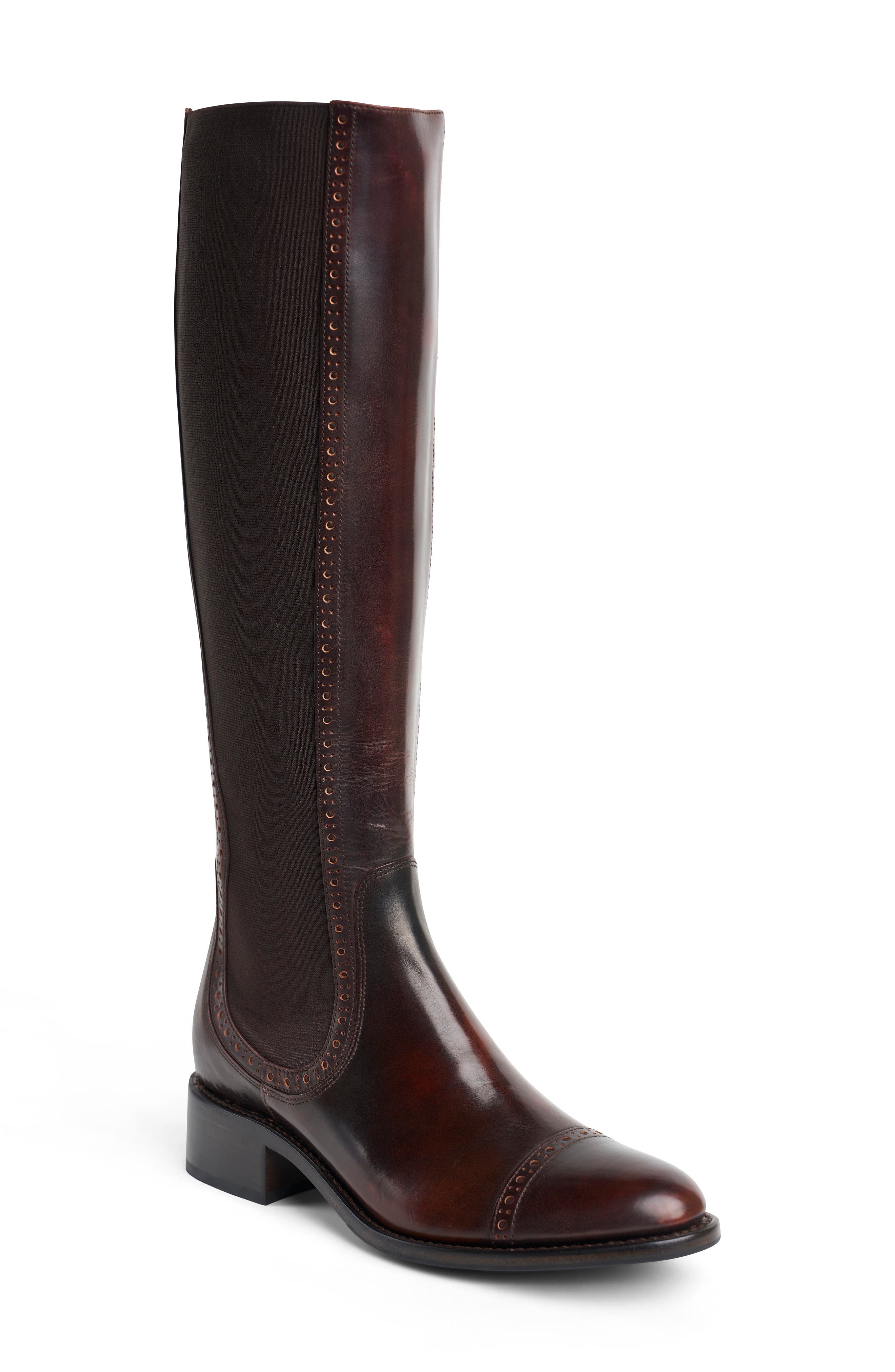 Ms. Brigitte Knee High Boot, Main, color, WOOL/ PINK