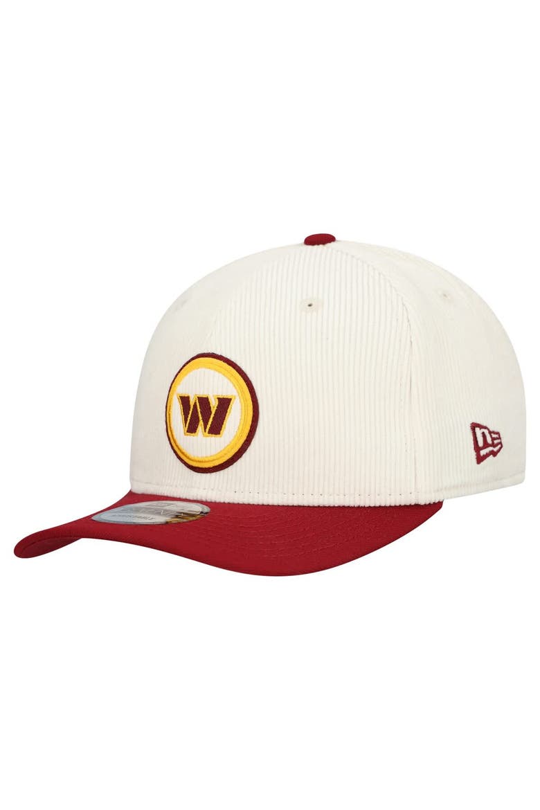 Men's New Era  Stone Washington Commanders  Loyal Corduroy 9SEVENTY Adjustable Hat, Main, color, Stone