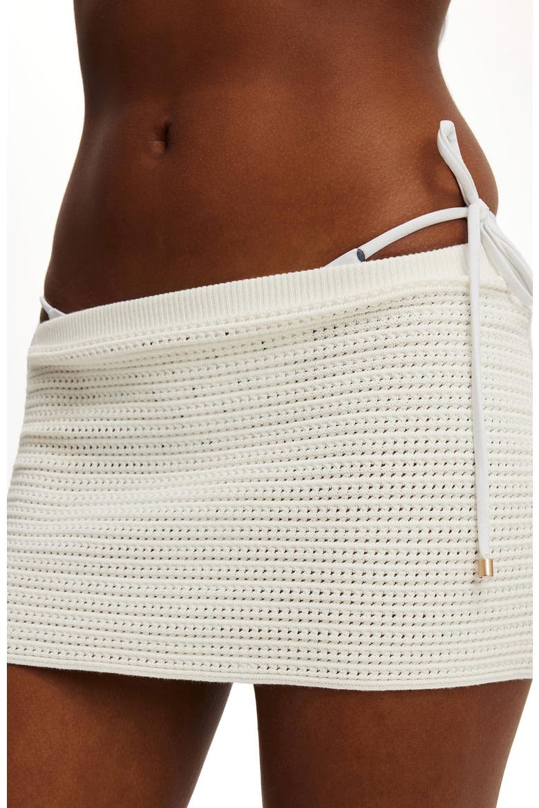 Women's Lenni Knit Mini Skirt, Alternate, color, Coconut Milk