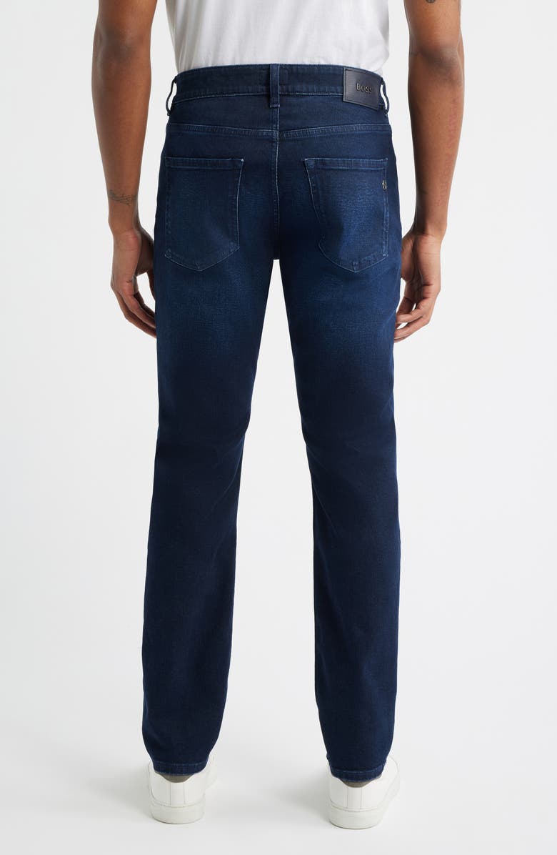 BOSS Delaware Slim Fit Stretch Jeans, Alternate, color, Dark Blue