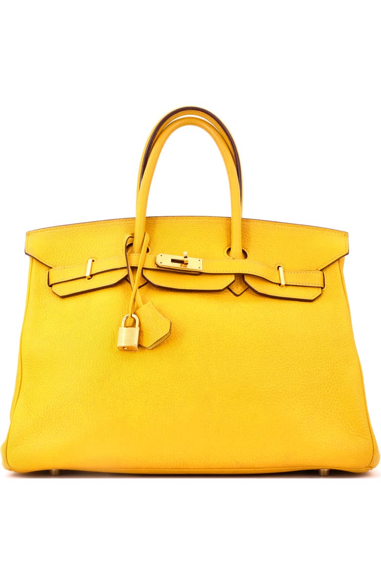 Pre-Owned Hermes Birkin Handbag Yellow Togo with Gold Hardware 35, Main, color, Soleil