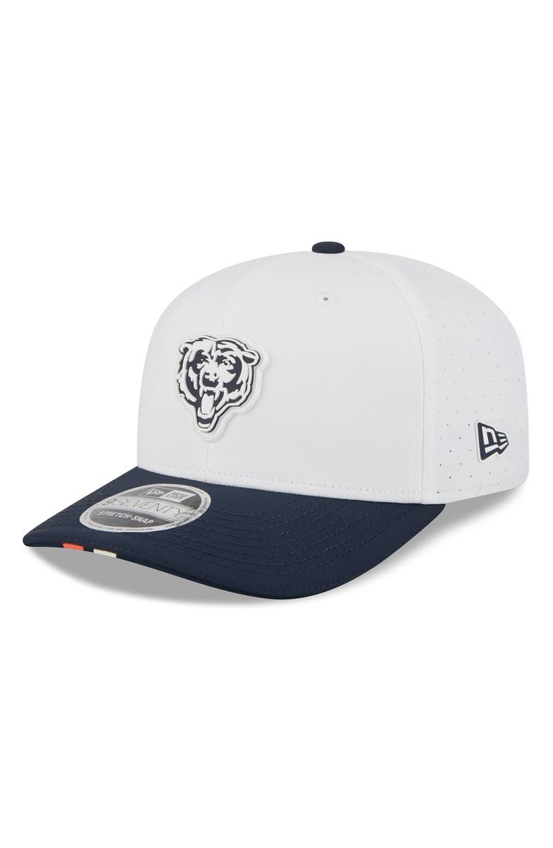 New Era Men's New Era  White/Navy Chicago Bears 2025 NFL Training Camp 9SEVENTY Adjustable Hat, Main, color, 