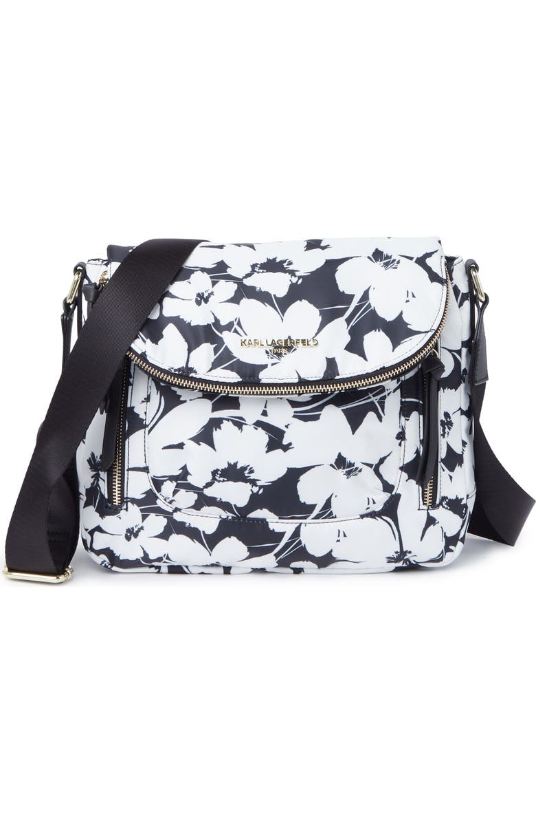 KARL LAGERFELD PARIS Cara Messenger Bag, Main, color,