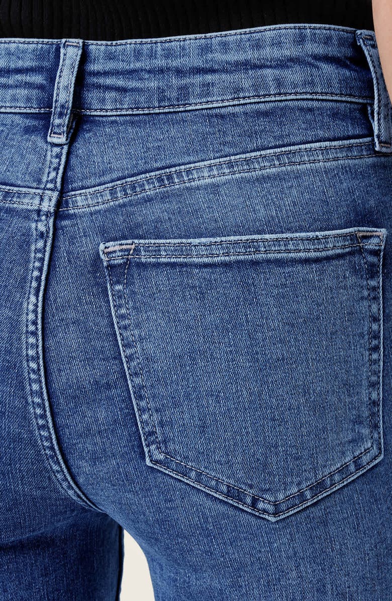 AllSaints Haldan Slim Fit Bootcut Jeans, Alternate, color, Mid Indigo