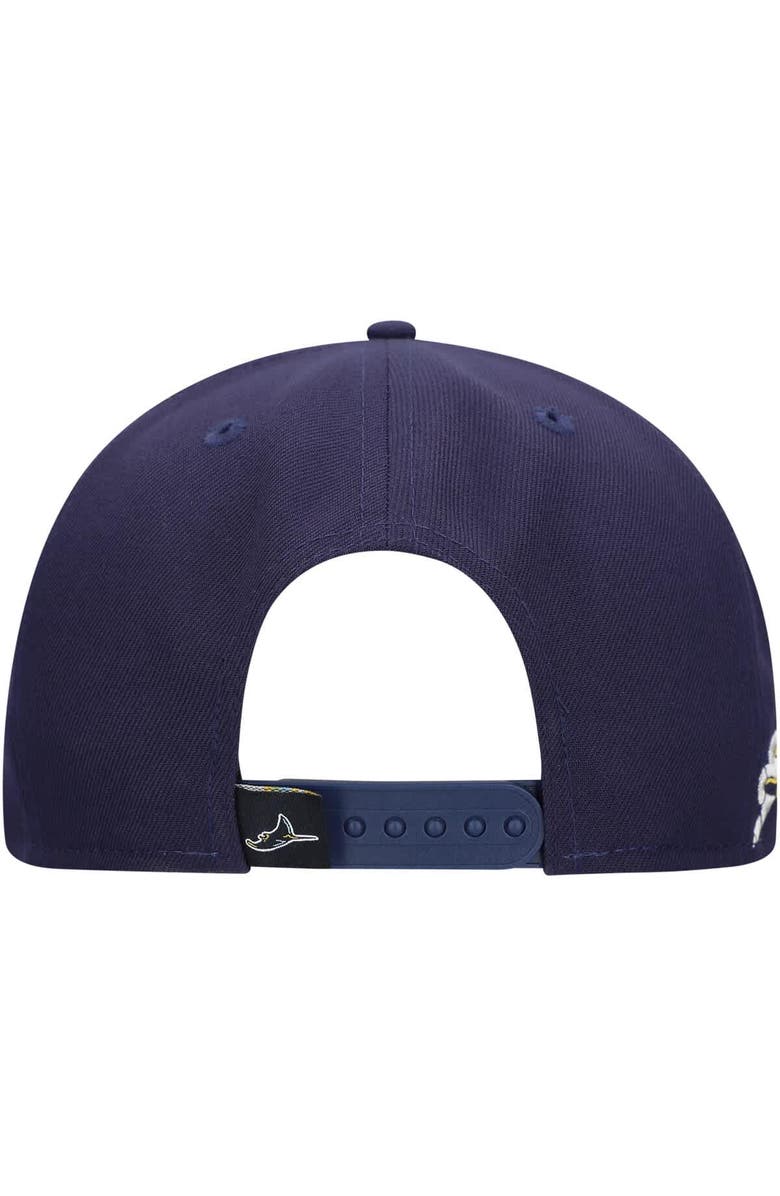 New Era Men's New Era Navy Tampa Bay Rays Logo Strike 9FIFTY Snapback Hat, Alternate, color, Navy