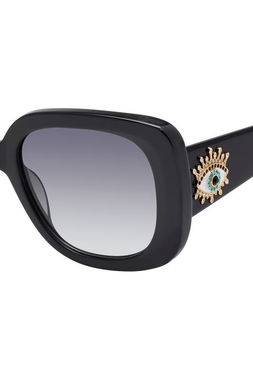 Kurt Geiger London 53mm Gradient Butterfly Sunglasses In Black