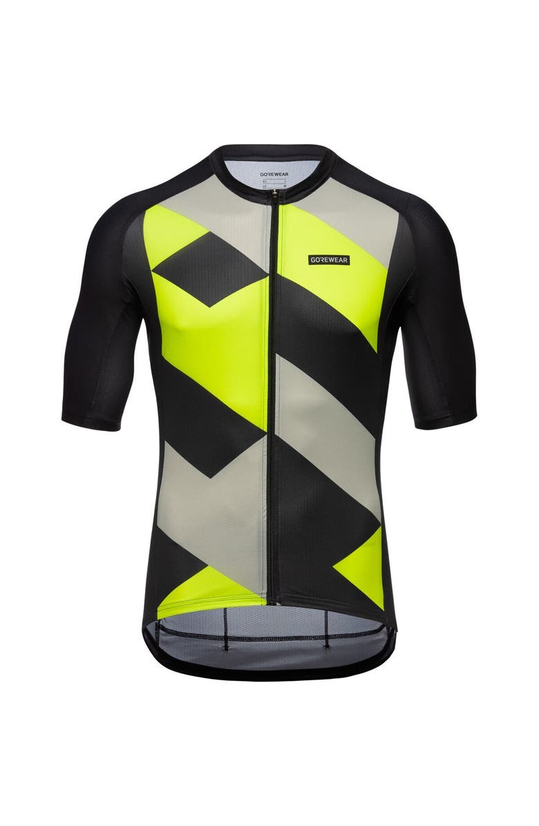 GOREWEAR Spirit Signal Jersey - Men's, Main, color, Black/Neon Yellow