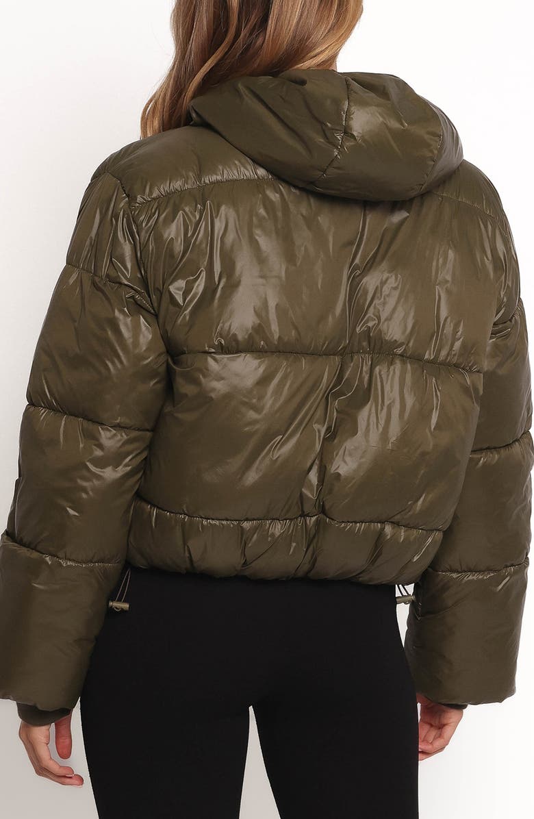 Petal & Pup Archie Hooded Puffer Jacket, Alternate, color, Olive