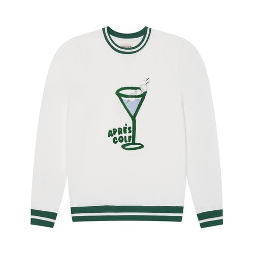 Ellsworth + Ivey Elle Women's Sweatshirt Aprés Golf in Ivory /Green  product