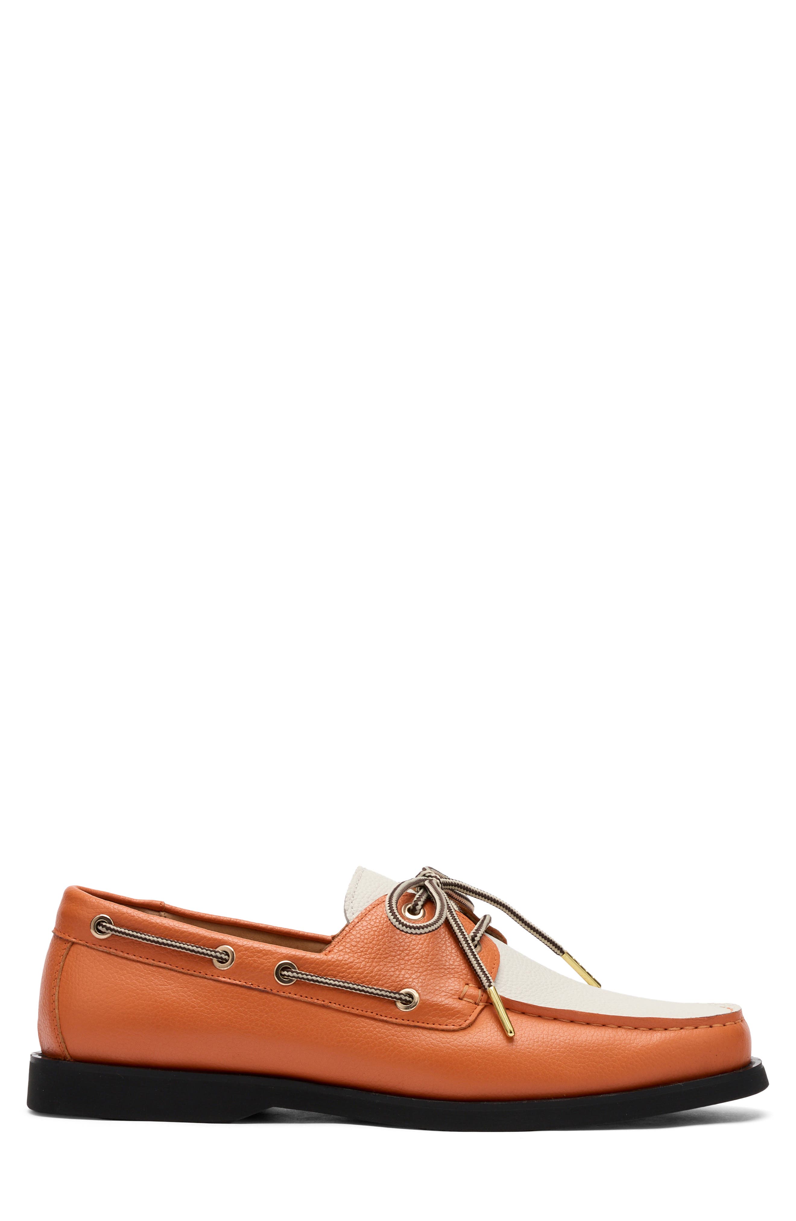Capri Boat Shoe, Alternate, color, ORANGE/ WHITE