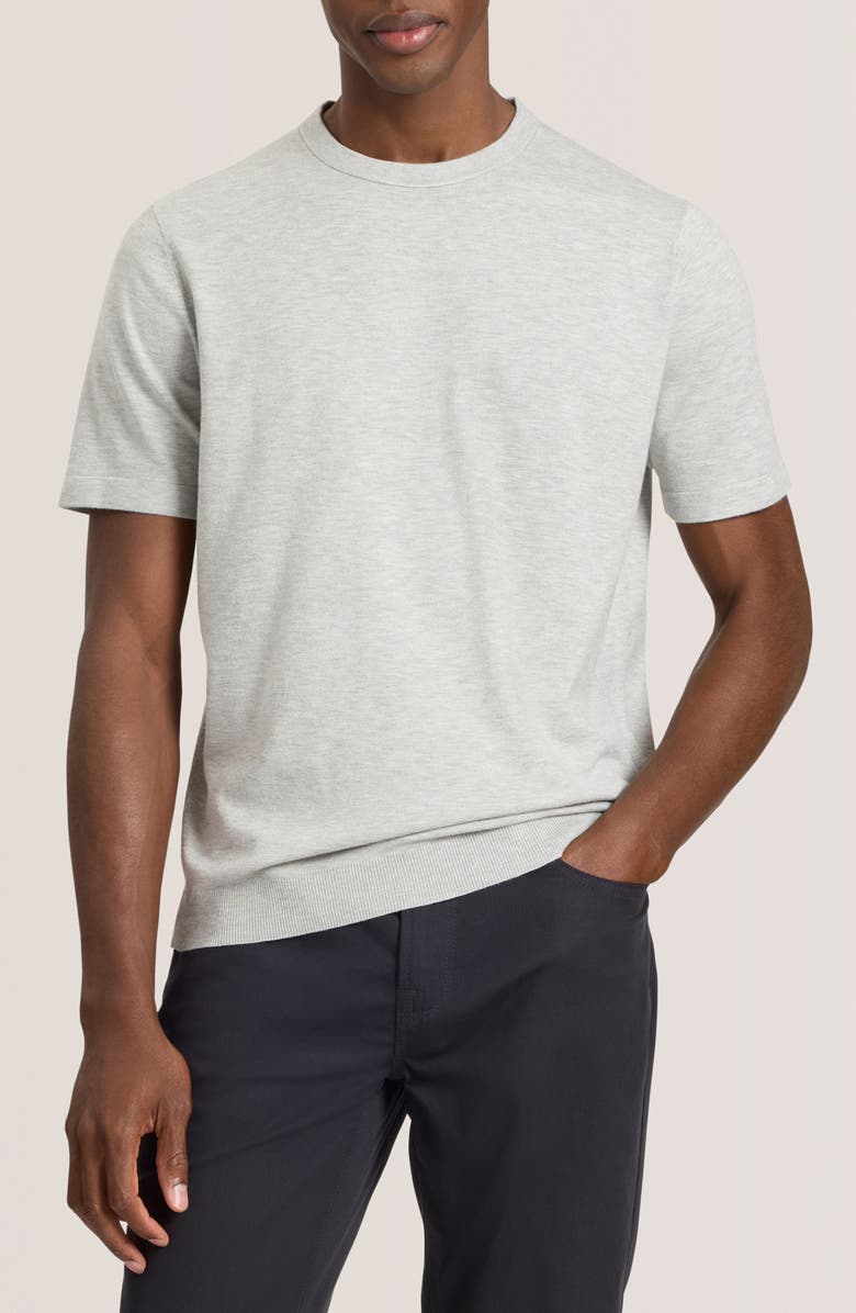 Ted Baker Modern Crewneck Sweater, Main, color, Grey Heather