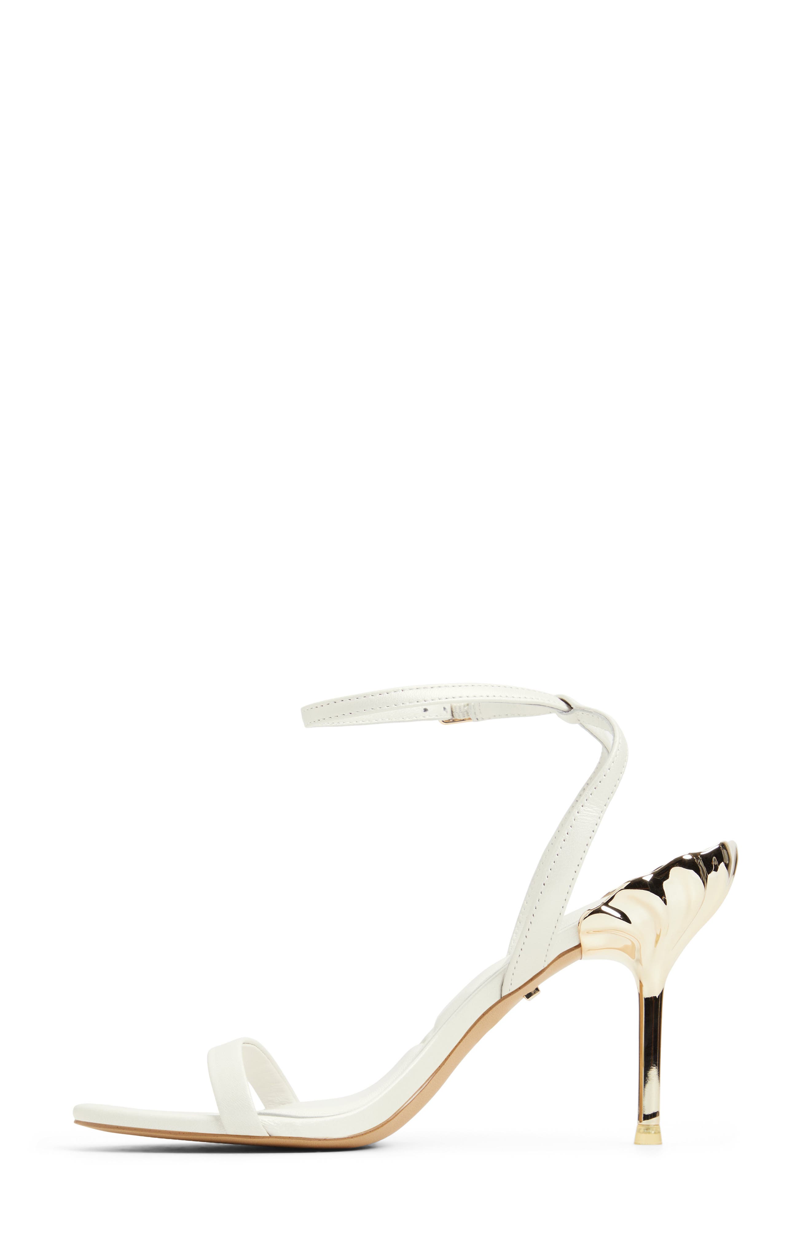 ALDO x Disney Ariel Ankle Strap Sandal, Alternate, color, White
