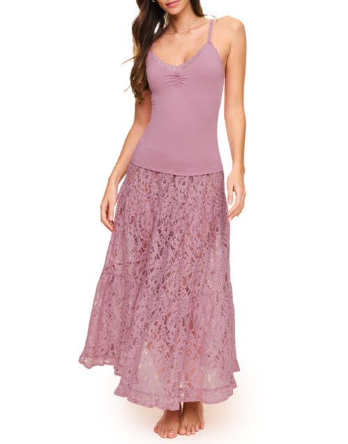 Shop Adore Me Isadora Cami And Skirt Set In Medium Purple