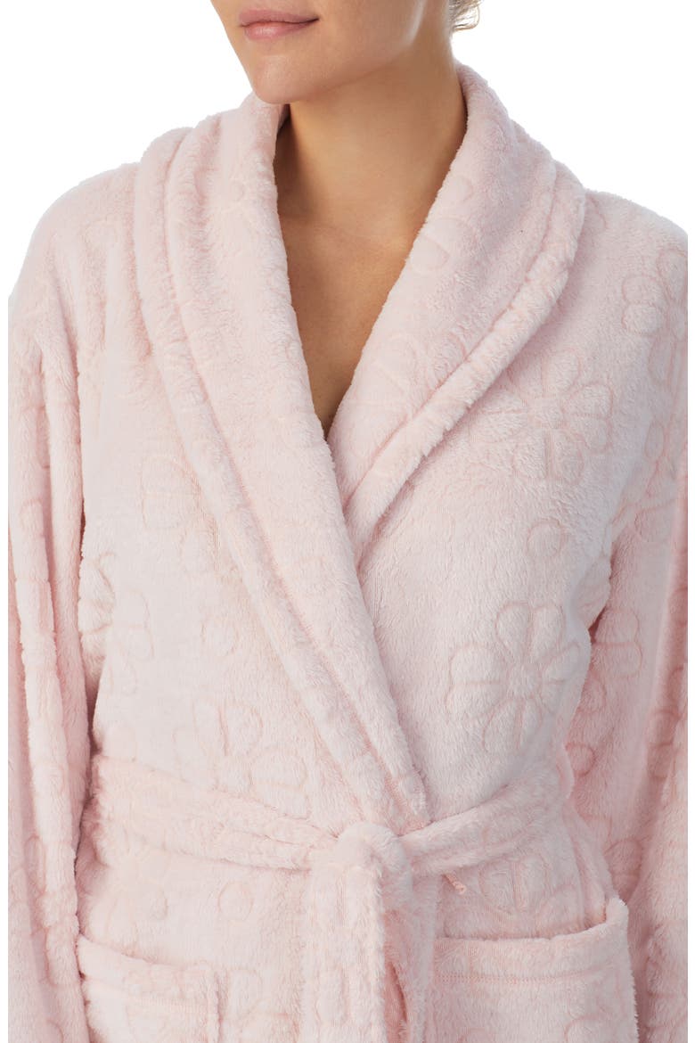 plush robe, Alternate, color, ROSE