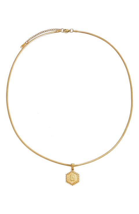 Initial Pendant Necklace