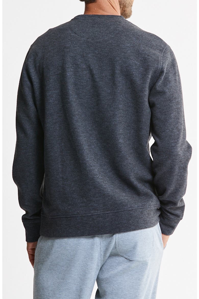 Textured Crewneck Sweater, Alternate, color, BLUE WOOL