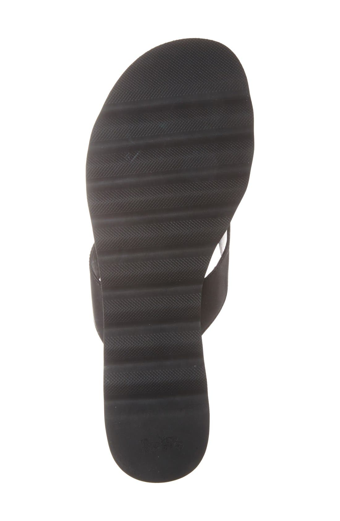 'Shelly' Sandal, Alternate, color, BLACK