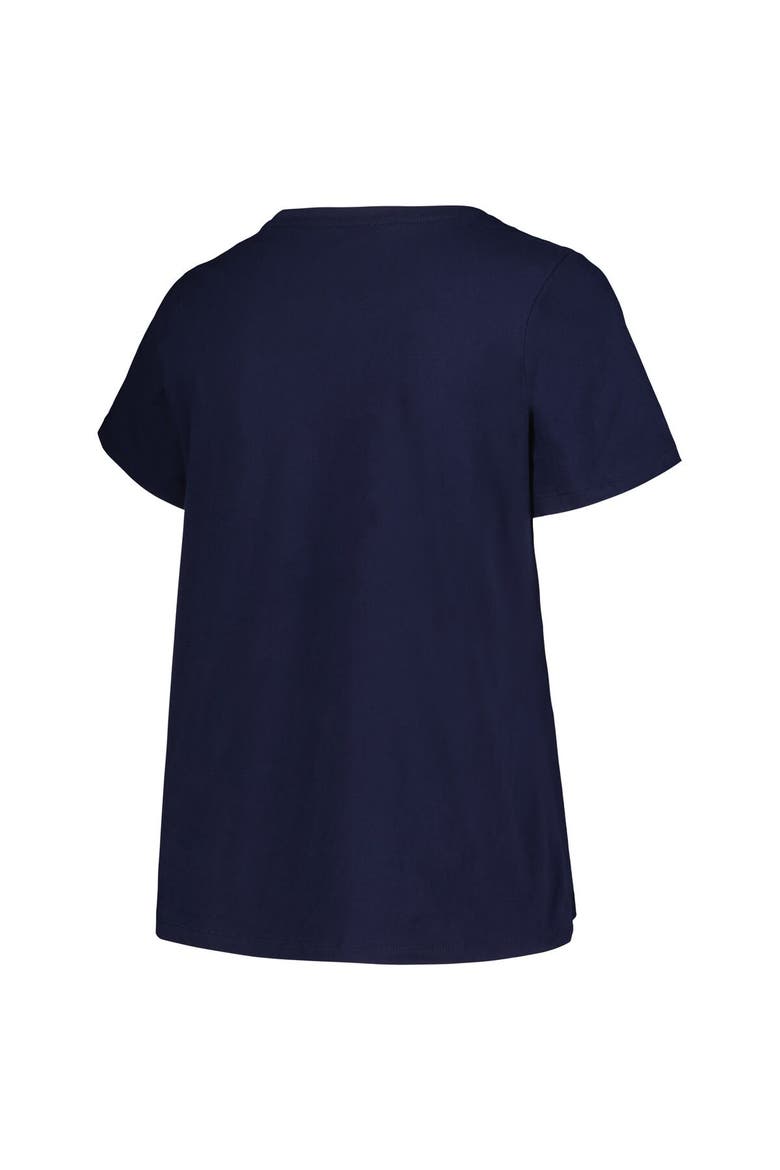 Women's Profile Deep Sea Blue Seattle Kraken Plus Size Arch Over Logo T-Shirt, Alternate, color, Navy