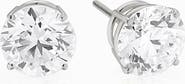 Oradina 14K Solid Gold Luminous 3 Carat Lab Diamond Classic Studs