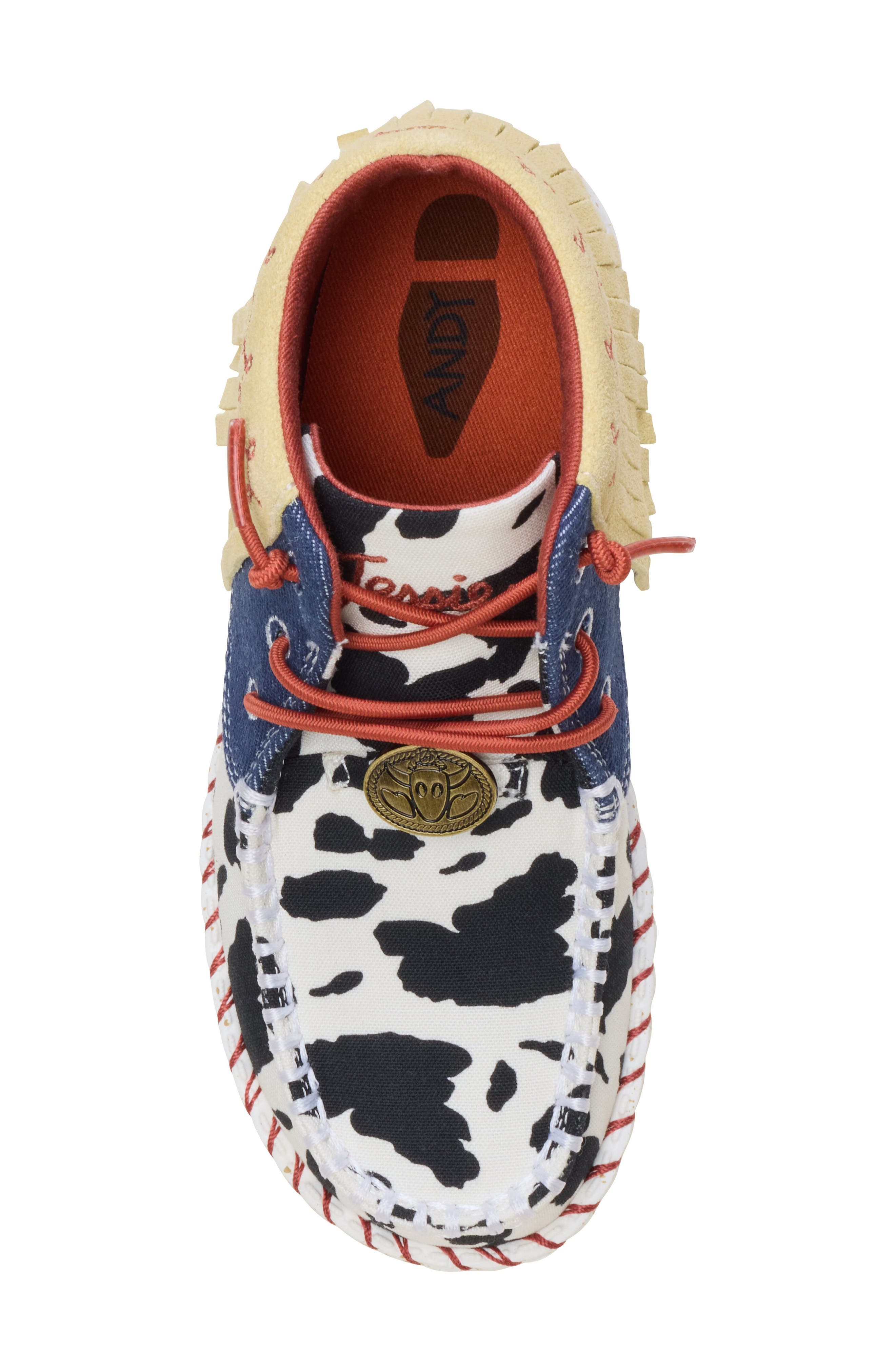 Hey Dude x Toy Story Wendy Jessie Slip-On, Alternate, color, White/ Faded Denim