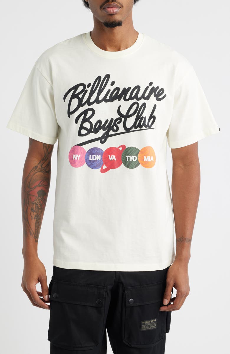 Billionaire Boys Club BB Align Cotton Graphic T-Shirt, Main, color, Winter White