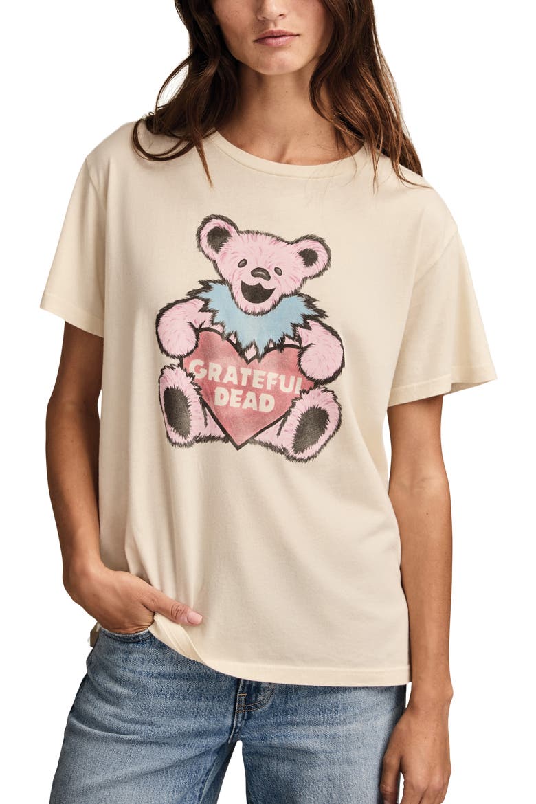 Grateful Dead Valentine Bear Cotton Graphic T-Shirt, Main, color, EGGNOG