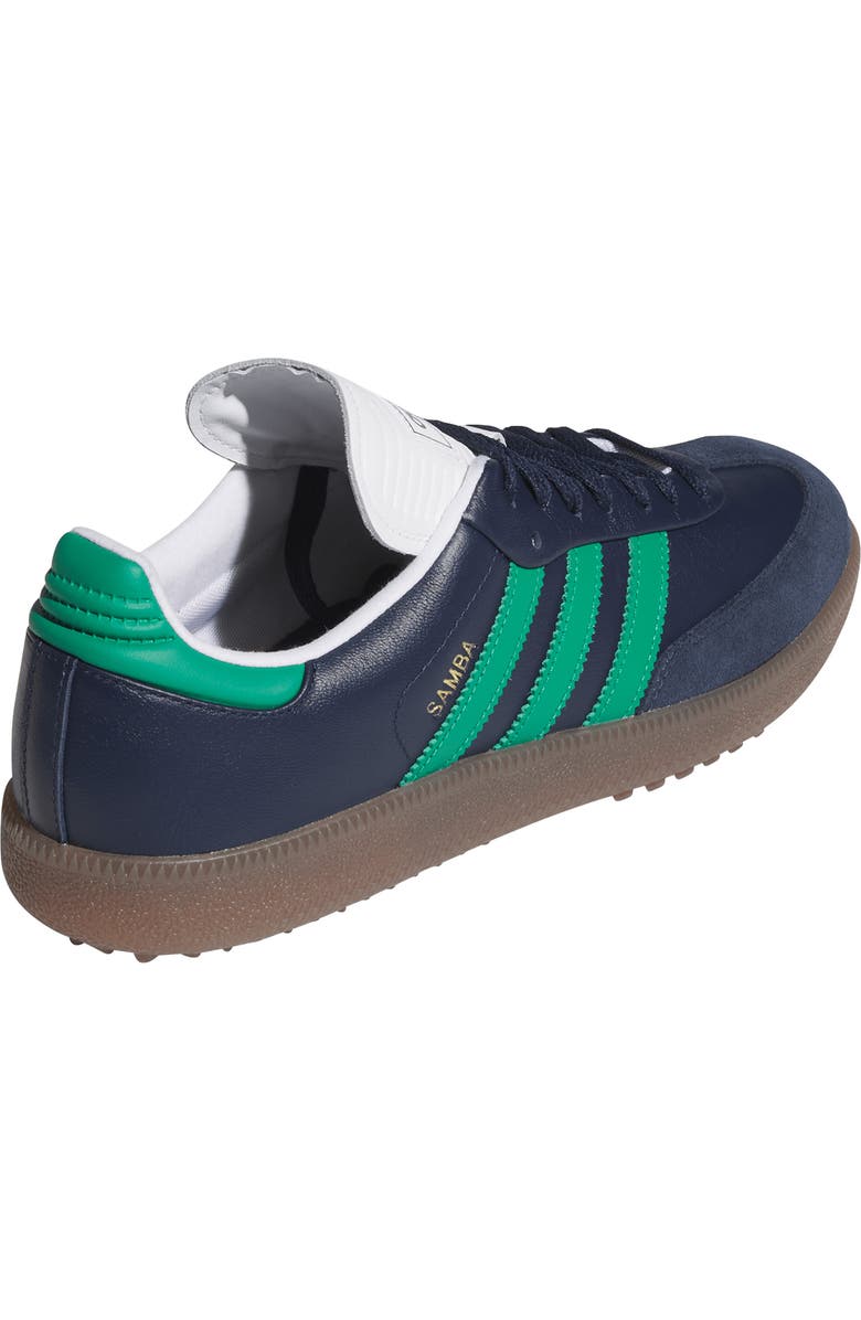 adidas Samba Spikeless Golf Shoes, Alternate, color, Blue/ Green/ Whtie