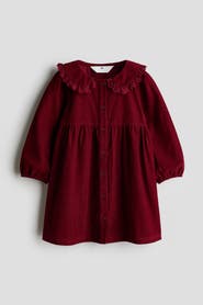 H&M Corduroy Dress With Peter Pan Collar