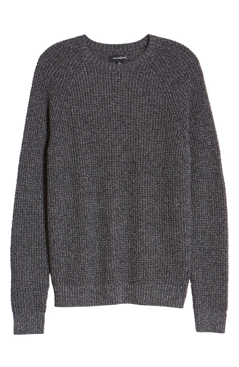 Treasure & Bond Waffle Texture Crewneck Sweater, Alternate, color, 