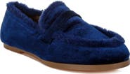 Rag & Co Bastian Faux Fur Trim Velvet Loafer
