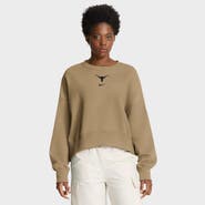 Nike Women's Nike Tan Texas Longhorns Oversized Phoenix 2-Hit Pullover Sweatshirt