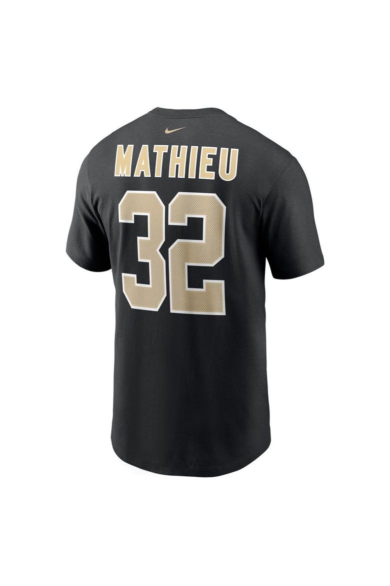 Men's Nike Tyrann Mathieu Black New Orleans Saints Player Name & Number T-Shirt, Alternate, color, Black