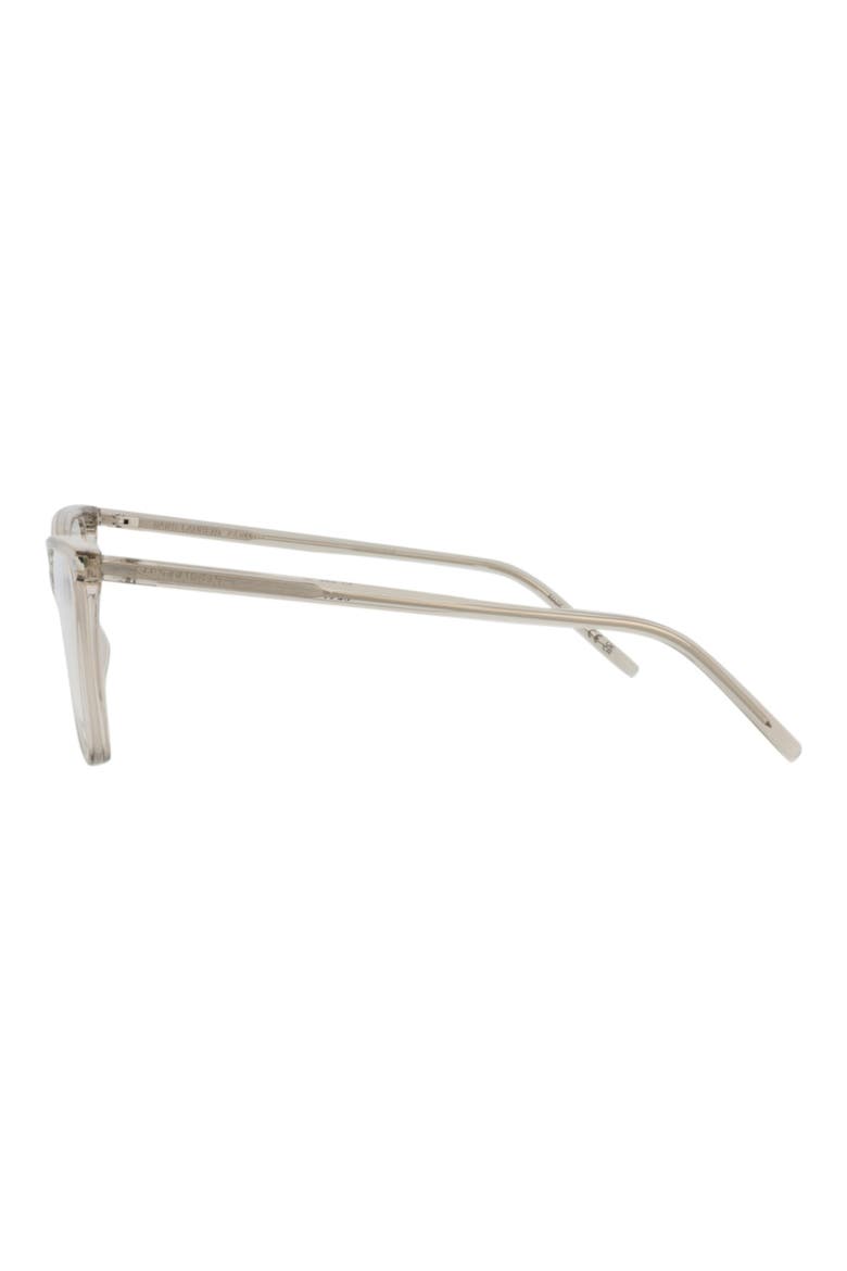 54mm Cat Eye Optical Glasses, Alternate, color, BEIGE BEIGE TRANSPARENT