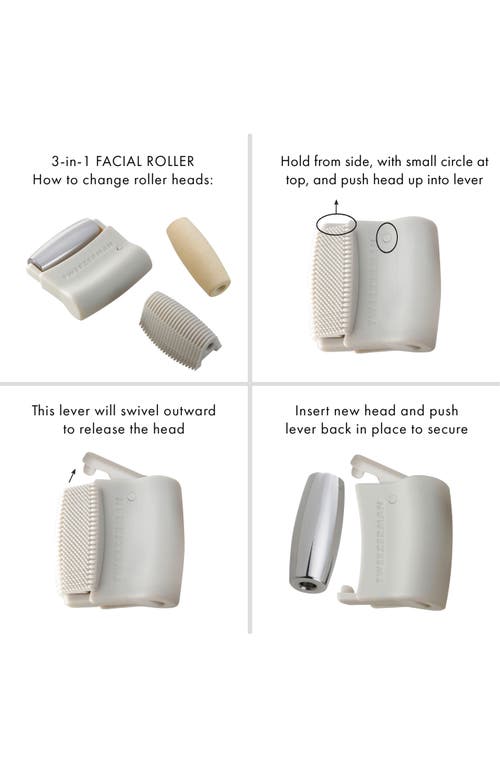 Tweezerman 3-in-1 Facial Roller Set In No Color