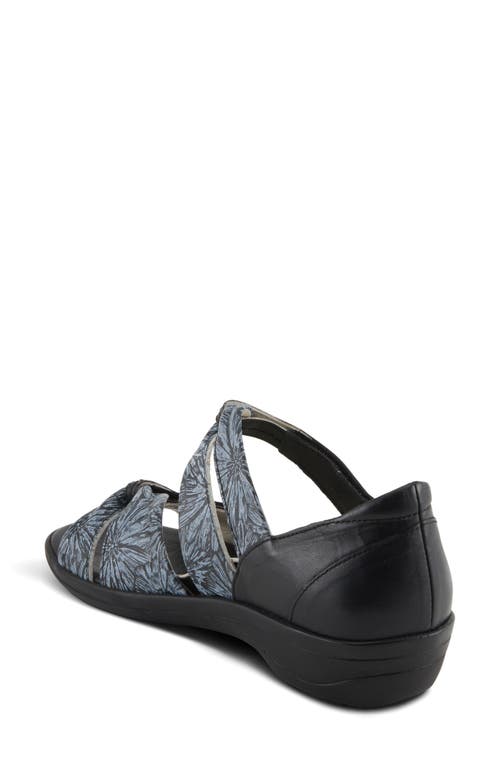 Flexus By Spring Step Gracelyn Wedge Sandal In Black Multi