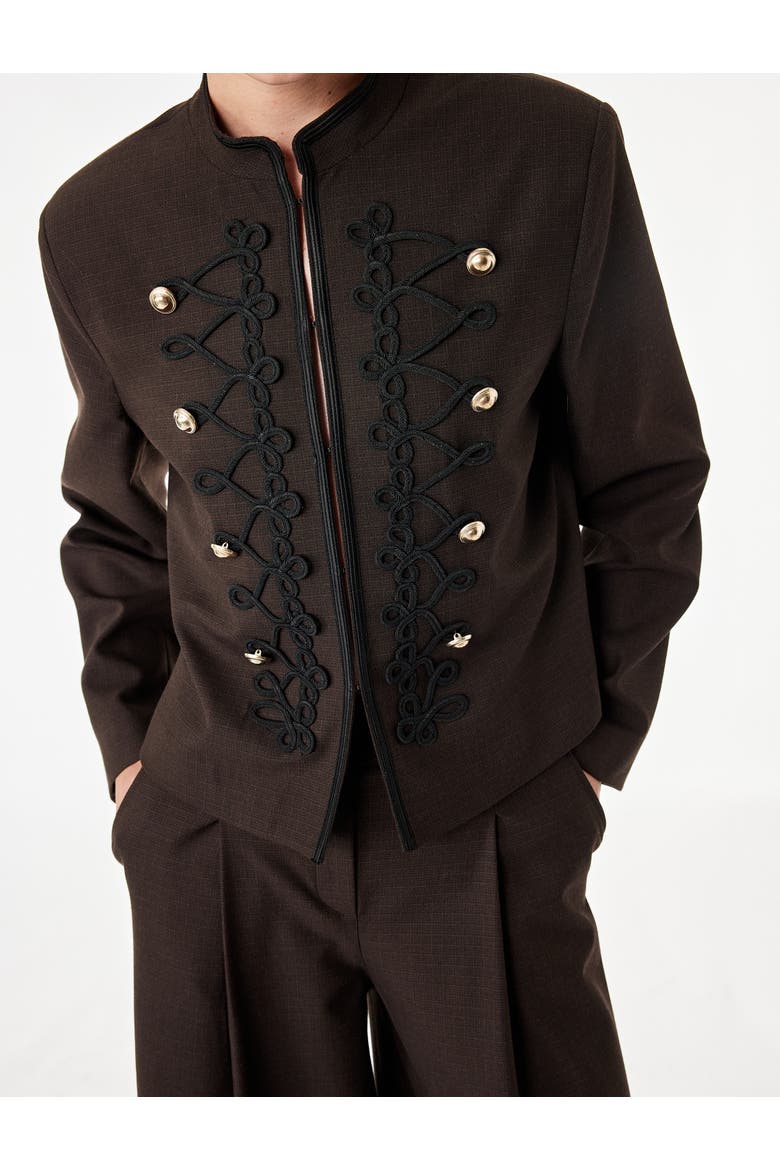 Napoleon Jacket, Alternate, color, BROWN