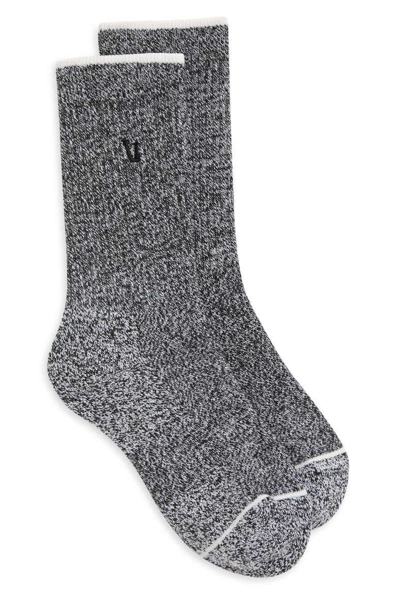 V1 Crew Socks, Alternate, color, HEATHER GREY