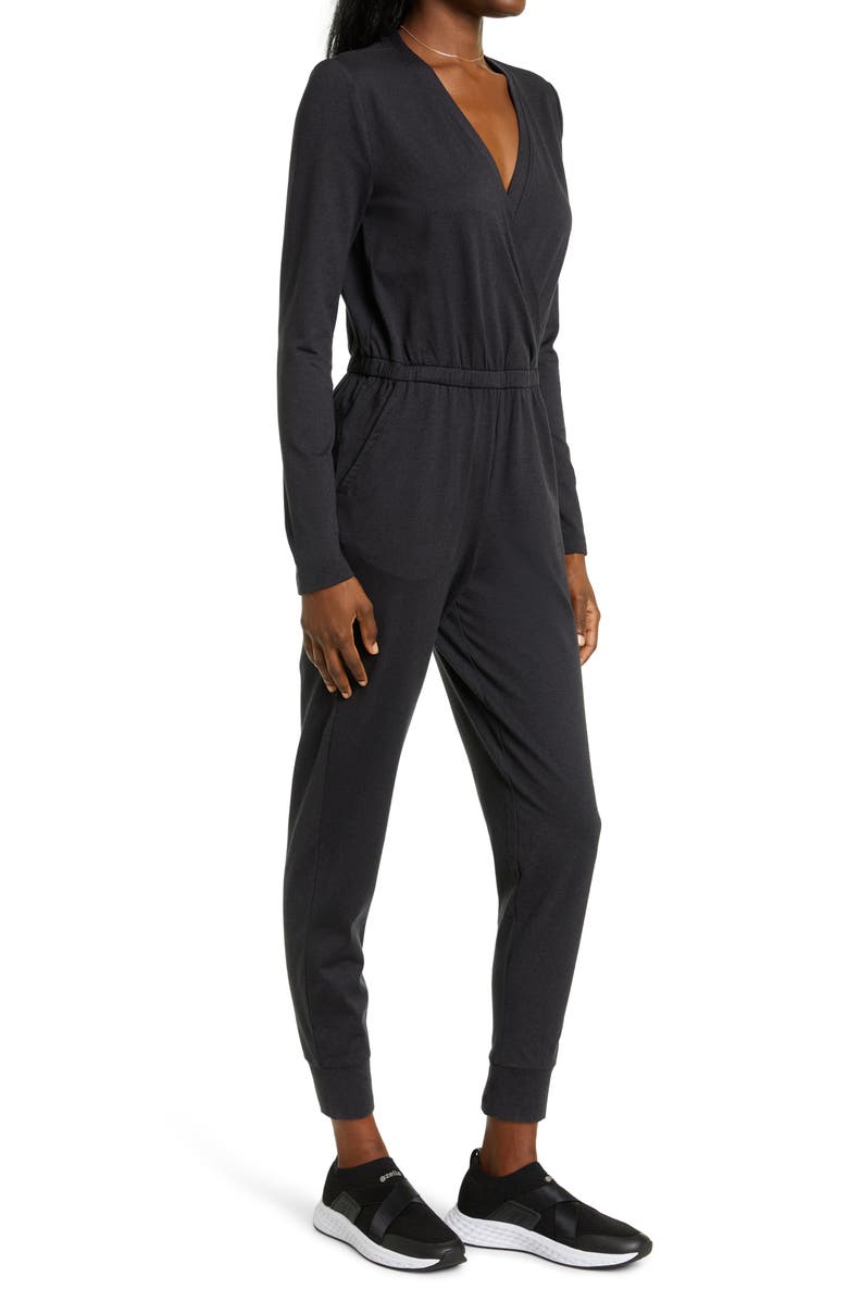 Zella Restore Long Sleeve Romper, Alternate, color,